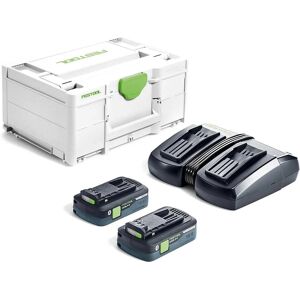 Festool 577256 Energy Set - 18v 2x4.0Ah Batteries & Charger Festool 577256 Energy Set - 18v 2x4.0Ah Batteries & Charger