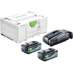 Festool Energisæt SYS 18V 2x8,0Ah Batteri & Oplader - Strømsystem Festool Energisæt SYS 18V 2x8,0Ah Batteri & Oplader - Strømsystem
