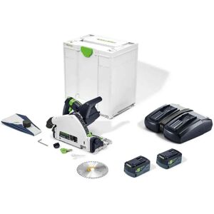 Festool - Scie plongeante TSC 55 - 2 batteries 18V 5.0Ah - 160mm - Scie circulaire - Publicité Festool - Scie plongeante TSC 55 - 2 batteries 18V 5.0Ah - 160mm - Scie circulaire - Publicité