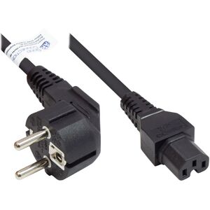 Alcasa P0150-S007 Napájecí kabel - 0,75m, E+F zástrčka, C15 zásuvka Alcasa P0150-S007 Napájecí kabel - 0,75m, E+F zástrčka, C15 zásuvka