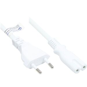 Alcasa P0370-W030 Câble d'alimentation - C à C7, 3m, Blanc Alcasa P0370-W030 Câble d'alimentation - C à C7, 3m, Blanc