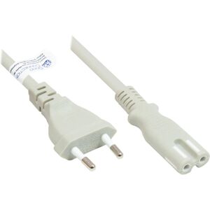 Alcasa P0370-GR010 Power Cable - Copper, 1m, Grey - Power Type C to C7 Alcasa P0370-GR010 Power Cable - Copper, 1m, Grey - Power Type C to C7