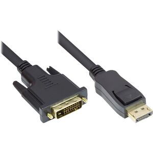 Adaptateur DisplayPort vers DVI-D Alcasa - 1m - Noir Adaptateur DisplayPort vers DVI-D Alcasa - 1m - Noir