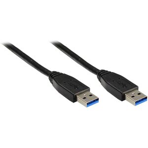Alcasa USB A - USB A 3m M/M - USB 3.2 Gen 1 - Nero Alcasa USB A - USB A 3m M/M - USB 3.2 Gen 1 - Nero