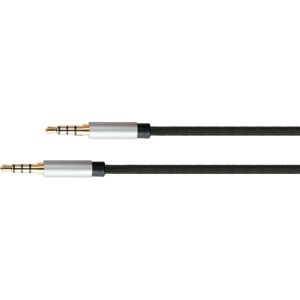 Câble audio 3,5 mm Python GC-M0227 4 pôles - 1m - Publicité Câble audio 3,5 mm Python GC-M0227 4 pôles - 1m - Publicité