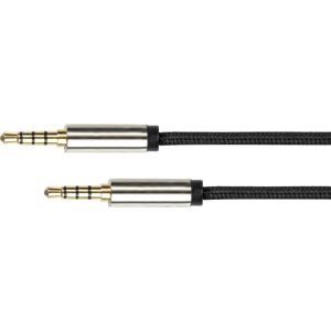 Cable de audio Python 2m - Alta calidad 3,5mm negro cable de audio Cable de audio Python 2m - Alta calidad 3,5mm negro cable de audio