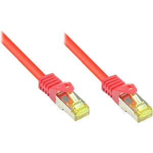 Câble réseau Cat7 20m Rouge - S/FTP, Sans Halogène Câble réseau Cat7 20m Rouge - S/FTP, Sans Halogène