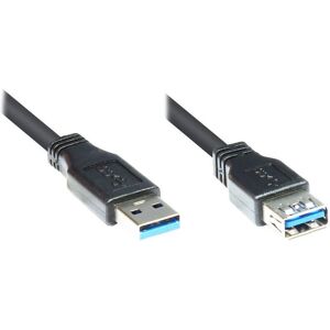 Good Connections Alcasa 2711-S03 USB 3.2 Gen 1 3m USB A Zwart Good Connections Alcasa 2711-S03 USB 3.2 Gen 1 3m USB A Zwart