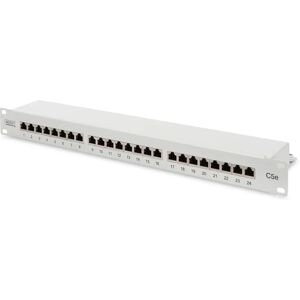 Digitus DN-91524S Patch Panel - 19 palců, Cat 5e, RJ45, EN-50173 Digitus DN-91524S Patch Panel - 19 palců, Cat 5e, RJ45, EN-50173