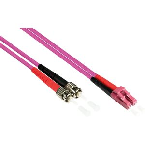 Alcasa LW-803LT4 Violet Fibre Optic Cable - 3m - OM4 - LC ST Alcasa LW-803LT4 Violet Fibre Optic Cable - 3m - OM4 - LC ST