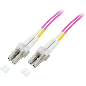 Alcasa Model LW-803LC4 Violet 3m OM4 LC/LC Fiber Optic Cable Alcasa Model LW-803LC4 Violet 3m OM4 LC/LC Fiber Optic Cable