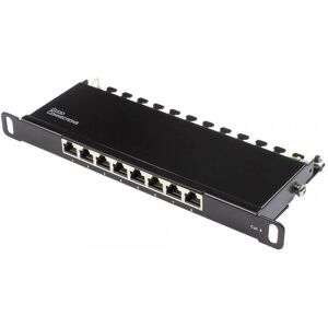 Alcasa GC-N0124 Panneau de connexion - 8 ports, 0,5U, Noir - Publicité Alcasa GC-N0124 Panneau de connexion - 8 ports, 0,5U, Noir - Publicité