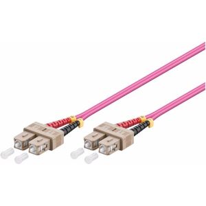 Alcasa LW-801SC4 Multimode Fiber Optic Cable - Violet - 1m Alcasa LW-801SC4 Multimode Fiber Optic Cable - Violet - 1m