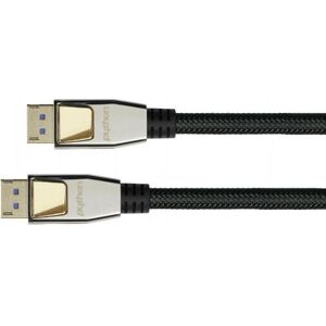 Kabel HDMI Alcasa DP20-PY020 - Wysoka Prędkość 2m Czarny Kabel HDMI Alcasa DP20-PY020 - Wysoka Prędkość 2m Czarny