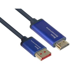 Câble DisplayPort à HDMI Good Connections 4860-Sf030b - 4K@60Hz, 3m, Bleu Foncé Câble DisplayPort à HDMI Good Connections 4860-Sf030b - 4K@60Hz, 3m, Bleu Foncé