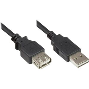 Kabel USB Alcasa 2511-EU005 - USB 2.0 - 0,5 m - Černá Kabel USB Alcasa 2511-EU005 - USB 2.0 - 0,5 m - Černá