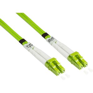 Alcasa LW-820LC5 Green 20m OM5 Fiber Optic Cable - Network Alcasa LW-820LC5 Green 20m OM5 Fiber Optic Cable - Network