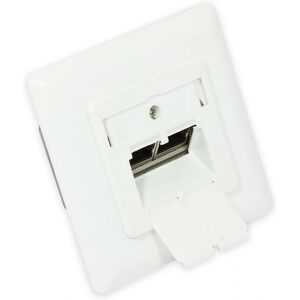 Alcasa GC-N0024 - Prise réseau 2xRJ45 - Blanc - Catégorie 6 Alcasa GC-N0024 - Prise réseau 2xRJ45 - Blanc - Catégorie 6