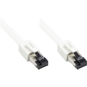 Kabel sieciowy Alcasa 8080-100W Biały 10m Cat8.1 S/FTP Kabel sieciowy Alcasa 8080-100W Biały 10m Cat8.1 S/FTP