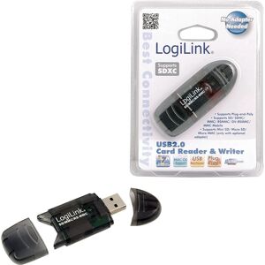 Lecteur de cartes LogiLink - USB 2.0 - SD/MMC - Noir Lecteur de cartes LogiLink - USB 2.0 - SD/MMC - Noir