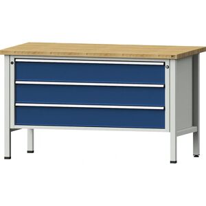 Banc de lucru ANKE de 1500 mm cu blat din fag - Mobilier de atelier Banc de lucru ANKE de 1500 mm cu blat din fag - Mobilier de atelier