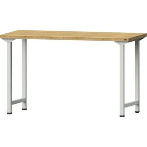 ANKE Banco de trabajo - Serie V, 1500x700mm, Haya, Gris ANKE Banco de trabajo - Serie V, 1500x700mm, Haya, Gris