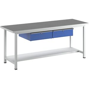 Anke V-Serie Werkbank - Robuste Stahlkonstruktion, 2 Schubladen, 2000mm Anke V-Serie Werkbank - Robuste Stahlkonstruktion, 2 Schubladen, 2000mm