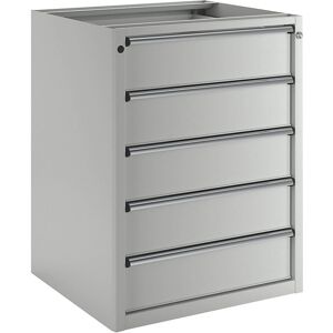 ANKE Gabinete con 5 Cajones Gris Claro - Almacenamiento ANKE Gabinete con 5 Cajones Gris Claro - Almacenamiento
