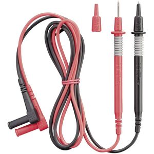 Benning 044146 Sæt sikkerhedsmålekabler - 2mm testspidser - 1m Sort/Red Benning 044146 Sæt sikkerhedsmålekabler - 2mm testspidser - 1m Sort/Red