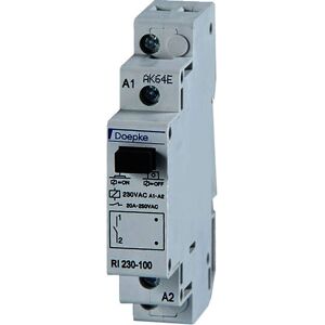 Relais mécanique Doepke RI230-100 - 230V AC, 20A, rail DIN - Publicité Relais mécanique Doepke RI230-100 - 230V AC, 20A, rail DIN - Publicité