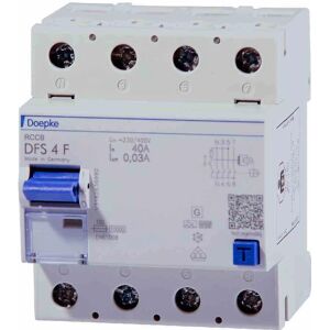 Disjoncteur différentiel Doepke DFS4 040-4/0.03-F - 4 pôles 40A 0,03A 400V - Publicité Disjoncteur différentiel Doepke DFS4 040-4/0.03-F - 4 pôles 40A 0,03A 400V - Publicité