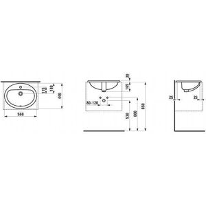 Laufen H8139510001041 Lavabo de encastrar superior - Lavabo Laufen H8139510001041 Lavabo de encastrar superior - Lavabo