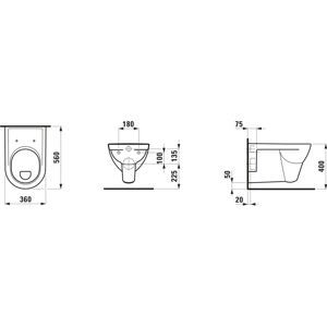 LAUFEN Pro H8209510180001 WC a parete - Ceramica sanitaria LAUFEN Pro H8209510180001 WC a parete - Ceramica sanitaria