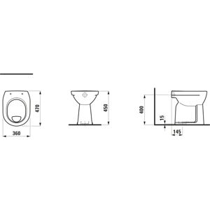 LAUFEN Pro Beige Bahama WC à chasse plate - Toilette - Publicité LAUFEN Pro Beige Bahama WC à chasse plate - Toilette - Publicité