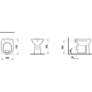 LAUFEN Manhattan WC à cuvette plate - Toilette - Publicité LAUFEN Manhattan WC à cuvette plate - Toilette - Publicité