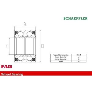 FAG 713 6122 70 Wheel Bearing Kit - Porsche 911 FAG 713 6122 70 Wheel Bearing Kit - Porsche 911