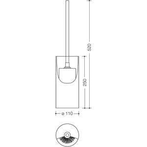 Hewi 477 Juego de escobillas para inodoro - Juego de cepillos de baño Hewi 477 Juego de escobillas para inodoro - Juego de cepillos de baño