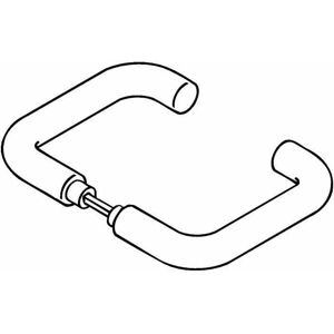 HEWI - Par de manijas de puerta - Forma U, 23mm, Negro - Manijas de puerta HEWI - Par de manijas de puerta - Forma U, 23mm, Negro - Manijas de puerta