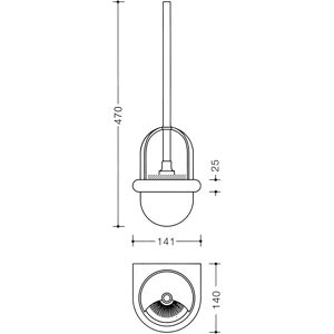 Hewi 477 Toiletborstelset - Uitwisselbare borstelkop Hewi 477 Toiletborstelset - Uitwisselbare borstelkop