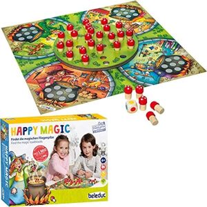 BELEDUC Happy Magic Jeu de Plateau Multicolore - Jeu Éducatif en Bois - 2-4 Joueurs BELEDUC Happy Magic Jeu de Plateau Multicolore - Jeu Éducatif en Bois - 2-4 Joueurs