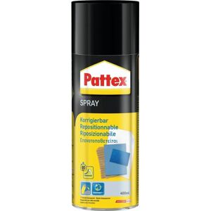 Pattex Power Spray 400ml - Pegamento en aerosol transparente y reposicionable Pattex Power Spray 400ml - Pegamento en aerosol transparente y reposicionable