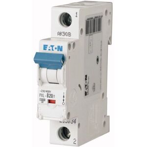 Eaton PXL-B20/1 Circuit Breaker - 20A, Type B, DIN Mount Eaton PXL-B20/1 Circuit Breaker - 20A, Type B, DIN Mount
