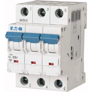 Eaton PXL-C20/3 Circuit Breaker - 3-Pole 20A, DIN Rail Mount Eaton PXL-C20/3 Circuit Breaker - 3-Pole 20A, DIN Rail Mount