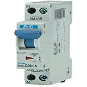 Interruttore Eaton PLG4-C20/1N 20A - Montaggio su guida DIN Interruttore Eaton PLG4-C20/1N 20A - Montaggio su guida DIN