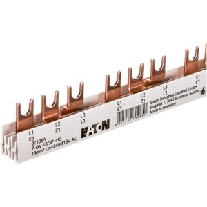 Barre collectrice Eaton Z-GV-16/3P+HS - 3 phases, 80A, 16mm², fourche, 1000mm - Publicité Barre collectrice Eaton Z-GV-16/3P+HS - 3 phases, 80A, 16mm², fourche, 1000mm - Publicité
