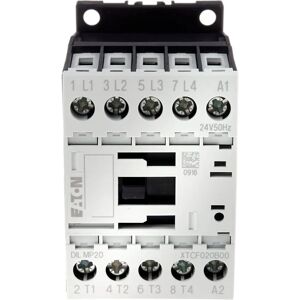 Contactor Eaton Moeller de 4 polos - 20A, 24V AC, 5.5kW Contactor Eaton Moeller de 4 polos - 20A, 24V AC, 5.5kW