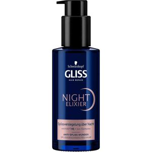 Schwarzkopf - Gliss Kur Night Elixir - 100 ml - Sérum capillaire - Publicité Schwarzkopf - Gliss Kur Night Elixir - 100 ml - Sérum capillaire - Publicité