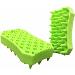 Moser Rubber Pet Brush Sheddy Green Moser Rubber Pet Brush Sheddy Green