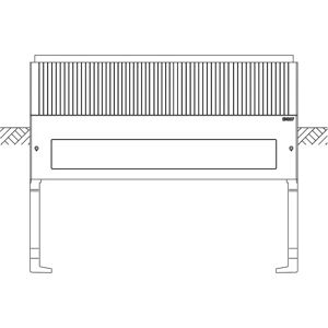 ABN SX007 Socle de Armoire - 4 Compartiments, 900mm, Plastique - Publicité ABN SX007 Socle de Armoire - 4 Compartiments, 900mm, Plastique - Publicité
