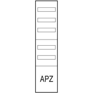 ABN VA17 - Verteilerfeld 5 x 12TE mit Ausschnitt - Verteilerschrank ABN VA17 - Verteilerfeld 5 x 12TE mit Ausschnitt - Verteilerschrank